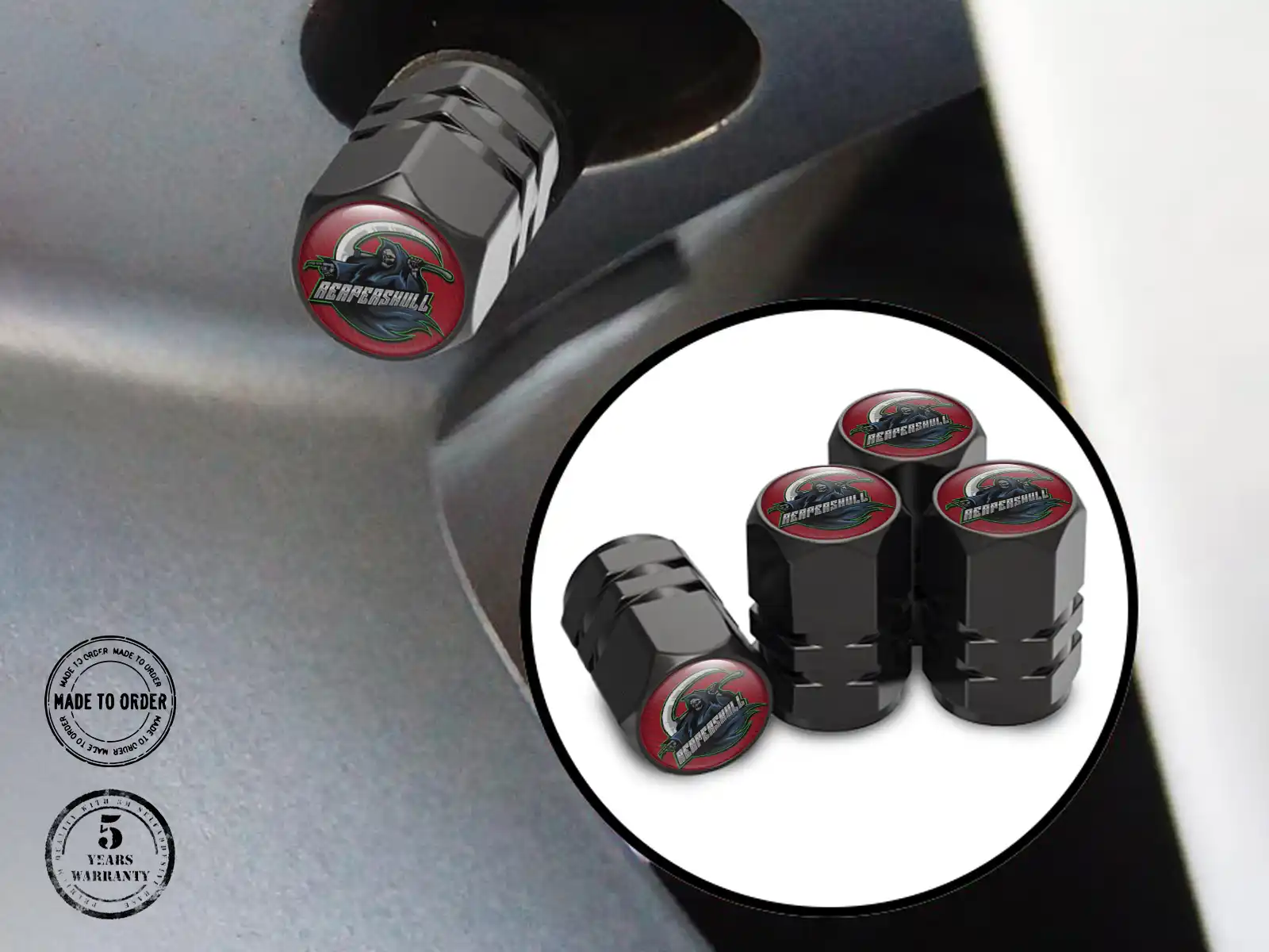 Rim Valve Caps for SUVs Premium Build